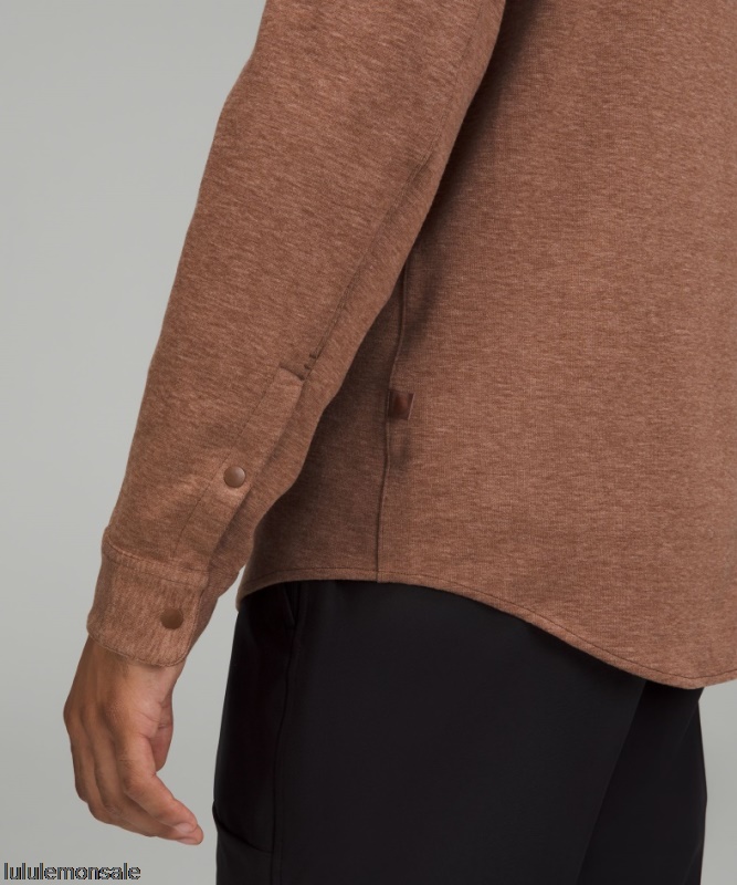 Lululemon Verkauf DELULU606 | Softstrick-Overshirt Meliert Geröstet Braun